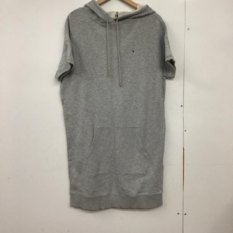 トミーヒルフィガー TOMMY HILFIGER ワンピース ミニスカート S 無地 灰 / グレー /  レディース USED 古着 中古 10151192