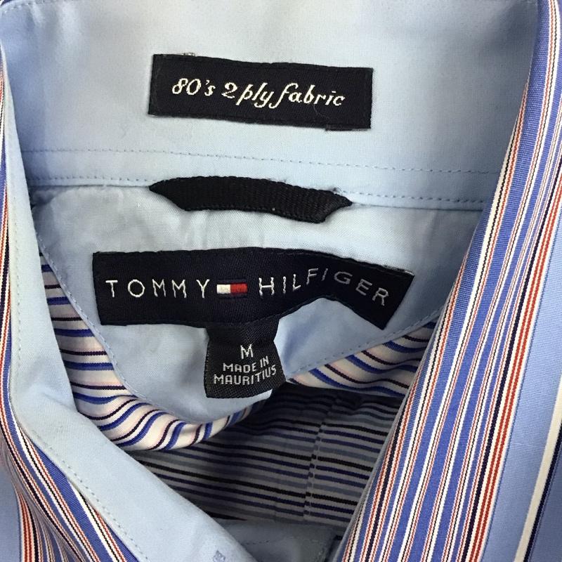 トミーヒルフィガー TOMMY HILFIGER シャツ、ブラウス 長袖 長袖シャツ カラーシャツ ポケットシャツ 長袖カットソー ボーダーシャツ M ボーダー柄 マルチカラー / マルチカラー /  メンズ USED 古着 中古 10114982