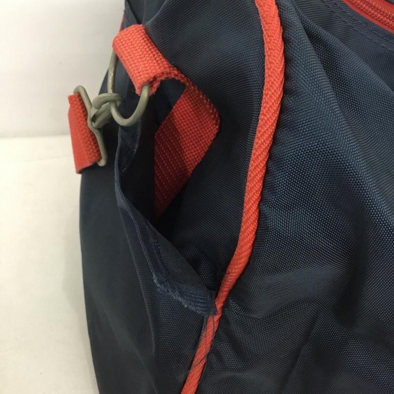 ナイキ NIKE ボストンバッグ ボストンバッグ ショルダーバッグ 2WAY ロゴ、文字 紺 / ネイビー / X 赤 / レッド /  メンズ USED 古着 中古 10150232