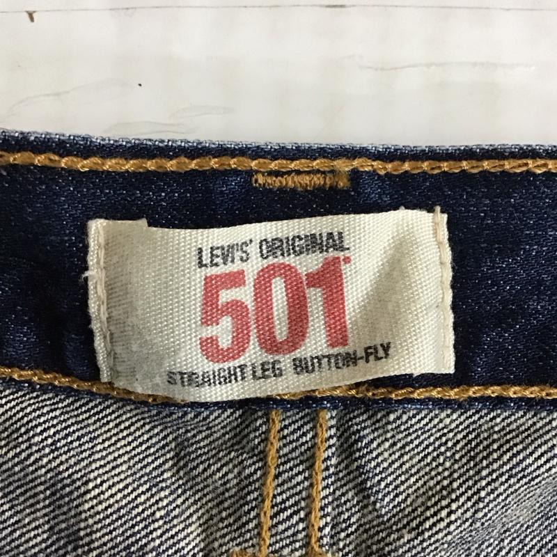 リーバイス Levi s パンツ ショートパンツ SP501-0043 ハーフパンツ ボタンフライ デニム W34 L13 34インチ 無地 青 / ブルー /  メンズ USED 古着 中古 10116800