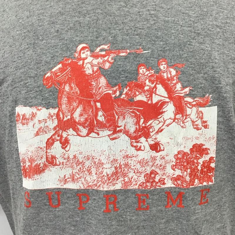 シュプリーム Supreme Tシャツ 半袖 19SS Riders Tee M プリント 灰 / グレー /  メンズ USED 古着 中古 10119820