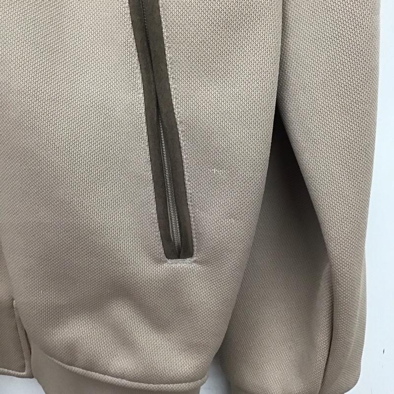 アディダス adidas ジャケット、上着 ジャケット、ブレザー ジップアップジャケット アウター ジャージ ロゴ、文字 ベージュ / ベージュ /  メンズ USED 古着 中古 10133724