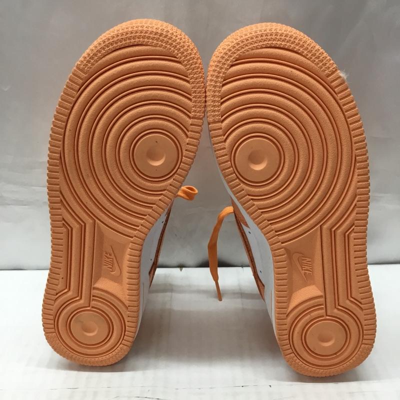 ナイキ NIKE スニーカー スニーカー CT3655-991 AIR FORCE 1 BY YOU 23.5cm 箱有 23.5cm ロゴ、文字 白 / ホワイト / X 橙 / オレンジ /  レディース USED 古着 中古 10114836