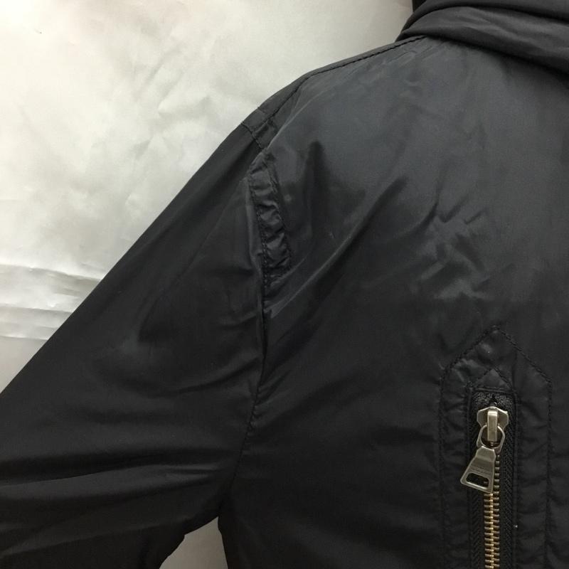 バーバリーブラックレーベル BURBERRY BLACK LABEL ジャケット、上着 ジャンパー、ブルゾン ジップアップジャケット ジャンパー ジャケット カジュアルジャケット アウター L 無地 黒 / ブラック /  メンズ USED 古着 中古 10108236