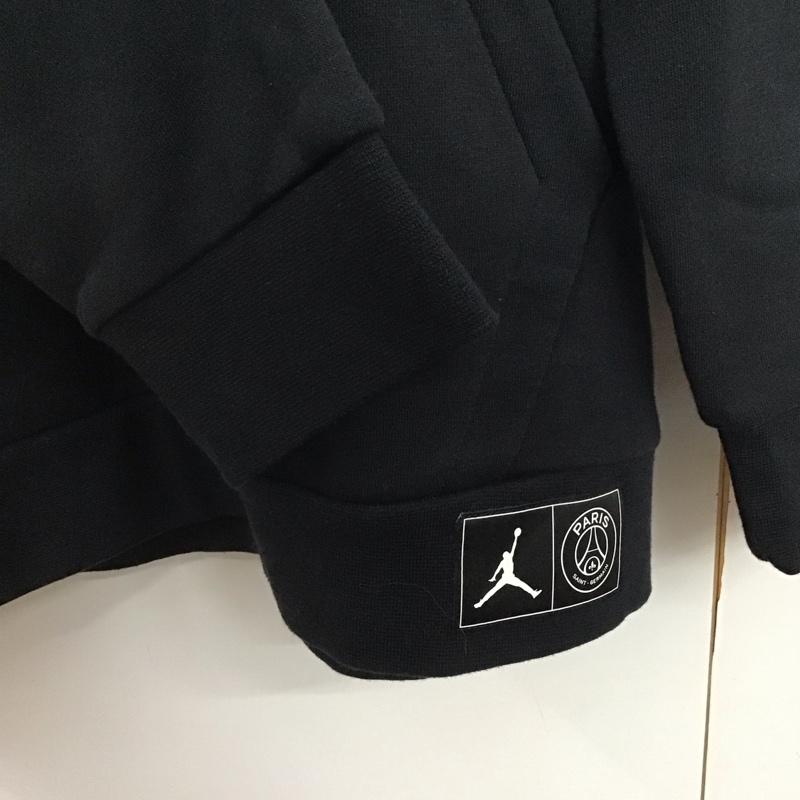 エアジョーダン AIR JORDAN パーカー 長袖 19SS ParisSaintGerman プルオーバーパーカー XL ロゴ、文字 黒 / ブラック /  メンズ USED 古着 中古 10144536