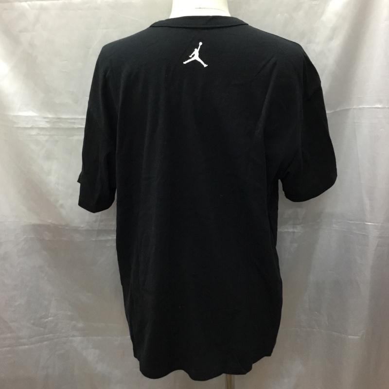 エアジョーダン AIR JORDAN Tシャツ 半袖 do1928-010 半袖カットソー プリントTシャツ クルーネックカットソー XXL ロゴ、文字 黒 / ブラック /  メンズ USED 古着 中古 10114109
