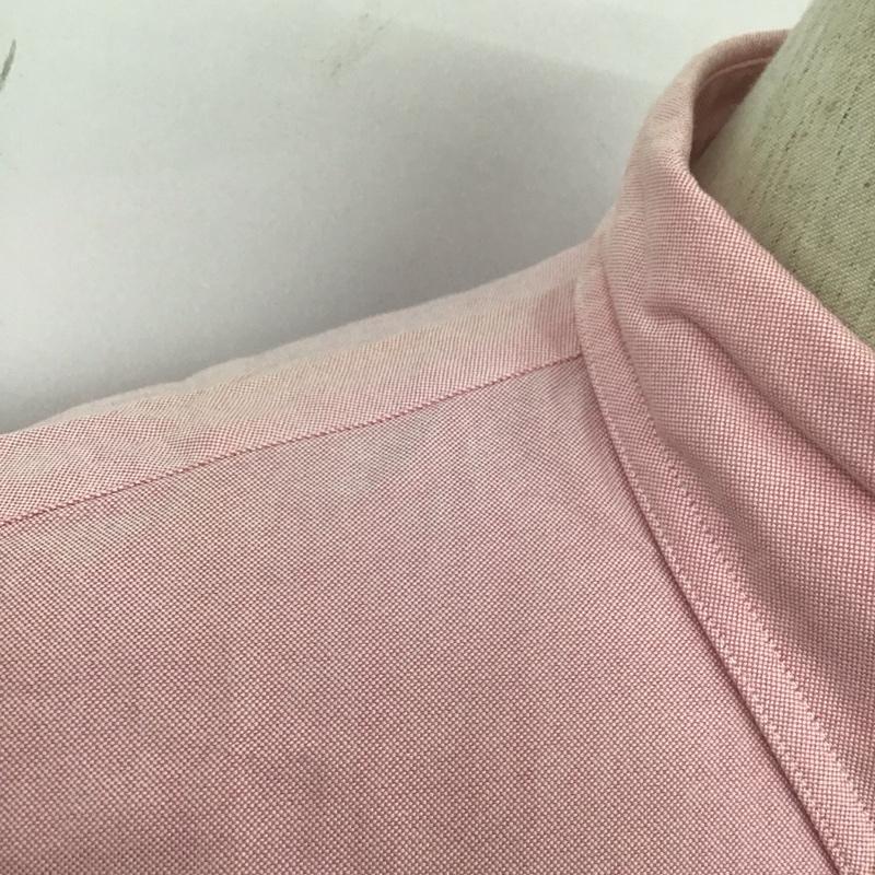 ブルックスブラザーズ BROOKS BROTHERS シャツ、ブラウス 長袖 ボタンダウン M 無地 桃 / ピンク /  メンズ USED 古着 中古 10111188