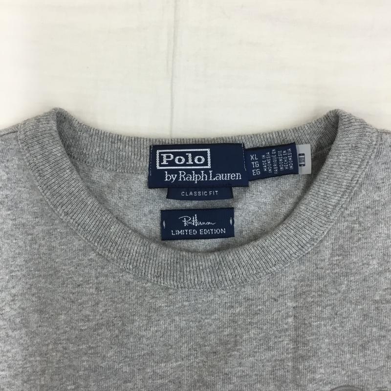 ポロラルフローレン POLO RALPH LAUREN Tシャツ 半袖 Ron Herman ロンハーマン　別注 XL ロゴ、文字 X ワンポイント 灰 / グレー /  メンズ USED 古着 中古 10141536