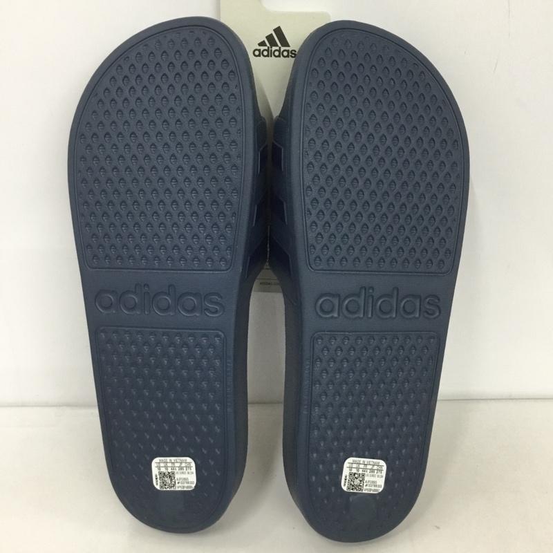 アディダス adidas サンダル サンダル IF0895 シャワーサンダル ADILETTE AQUA 28.5cm 28.5cm ボーダー柄 紺 / ネイビー /  メンズ USED 古着 中古 10124284