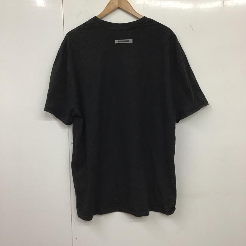 エッセンシャルズ ESSENTIALS Tシャツ 半袖 L ロゴ、文字 黒 / ブラック /  メンズ USED 古着 中古 10134903