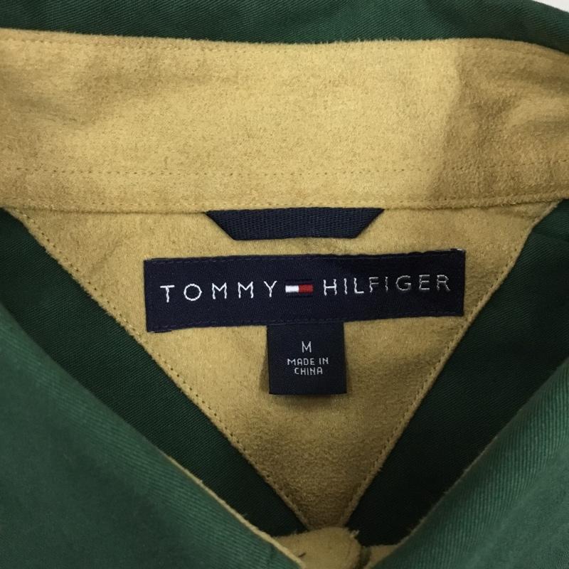 トミーヒルフィガー TOMMY HILFIGER シャツ、ブラウス 長袖 長袖シャツ カラーシャツ ポケットシャツ 長袖カットソー ボタンダウンシャツ M 無地 緑 / グリーン /  メンズ USED 古着 中古 10122514