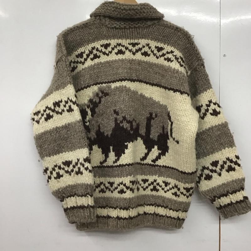 カウチンインディアン COWICHAN INDIAN ジャケット、上着 ジャンパー、ブルゾン ジップアップジャケット ニットジャケット アウター プリント マルチカラー / マルチカラー /  メンズ USED 古着 中古 10145685