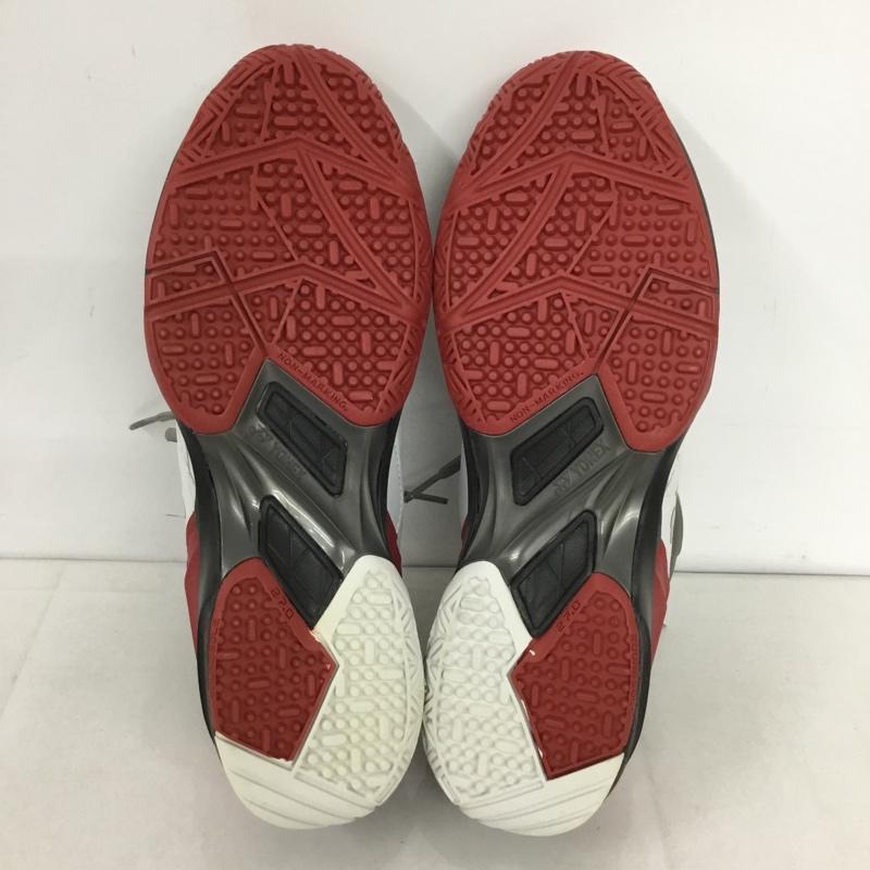 ヨネックス YONEX スニーカー スニーカー SHT103 テニスシューズ パワークッション103 27cm 27.0cm ロゴ、文字 白 / ホワイト / X 黒 / ブラック / X 赤 / レッド /  メンズ USED 古着 中古 10142488