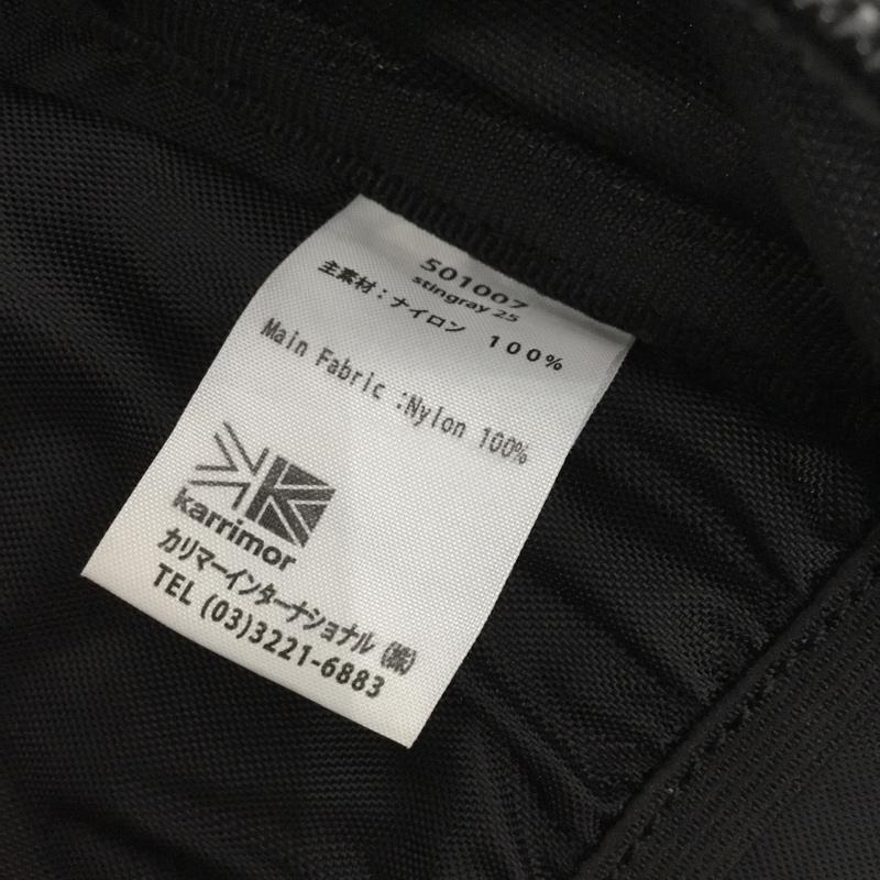 カリマー Karrimor リュックサック、デイパック リュックサック、デイバッグ 501007 バックパック スティングレイ 25 ロゴ、文字 黒 / ブラック /  メンズ USED 古着 中古 10145195