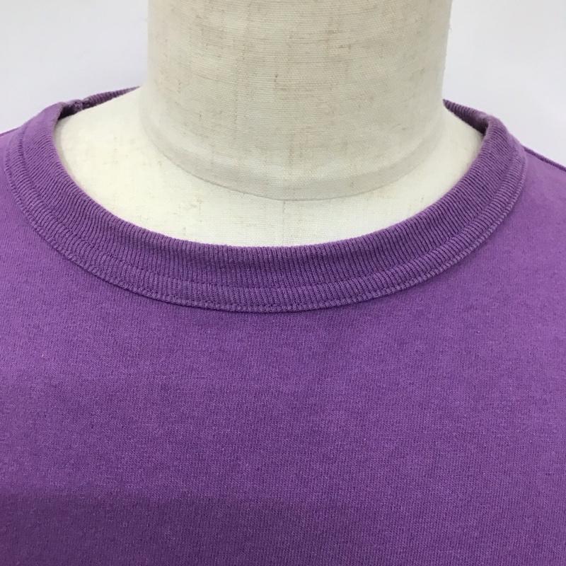 チャンピオン Champion カットソー 長袖 長袖カットソー クルーネックカットソー ロングスリーブカットソー プリントTシャツ M 無地 紫 / パープル /  メンズ USED 古着 中古 10124192