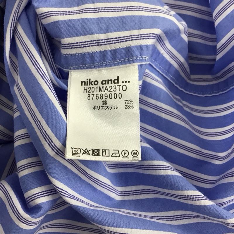 ニコアンド niko and... シャツ、ブラウス 長袖 H201MA23TO M ストライプ マルチカラー / マルチカラー /  メンズ USED 古着 中古 10129938