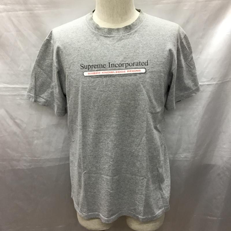 シュプリーム Supreme Tシャツ 半袖 2019FW SupremeIncTee 半袖カットソー プリントTシャツ S ロゴ、文字 灰 / グレー /  メンズ USED 古着 中古 10114848
