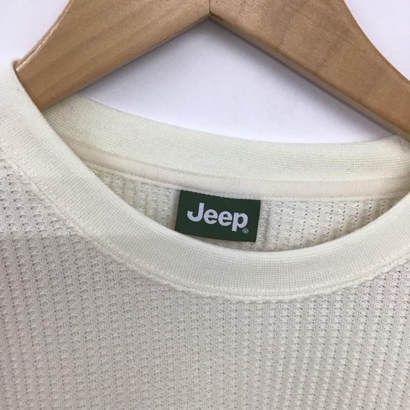 ジープ Jeep カットソー 長袖 JP171135C10 Tシャツ 長袖サーマルニット プルオーバー M 無地 オフホワイト / オフホワイト /  メンズ USED 古着 中古 10148285