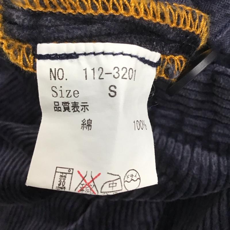 ホームスパン Homespun ボトムス ボトムス 112-3201 コーデュロイ ワイドパンツ S 無地 紺 / ネイビー /  レディース USED 古着 中古 10113679