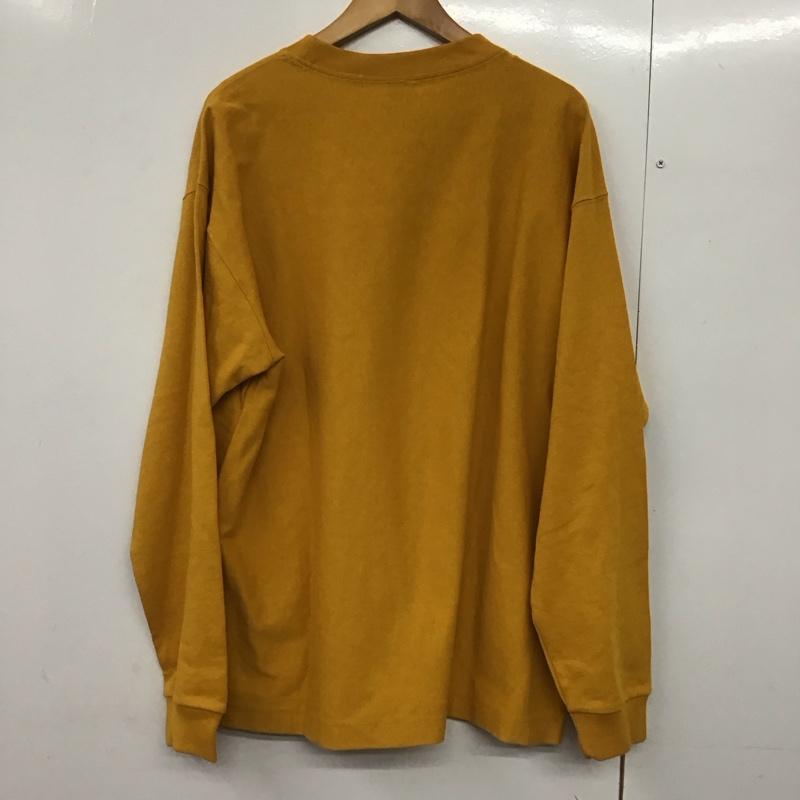 ビューティアンドユースユナイテッドアローズ BEAUTY&YOUTH UNITED ARROWS カットソー 長袖 長袖カットソー 無地カットソー クルーネック XL 無地 黄 / イエロー /  メンズ USED 古着 中古 10142590