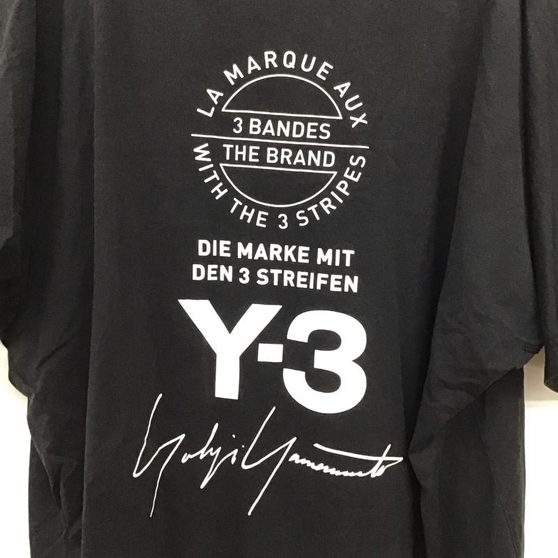 ワイスリー Y-3 Tシャツ 半袖 半袖カットソー プリントTシャツ クルーネックカットソー M 無地 ダークグレー / ダークグレー /  メンズ USED 古着 中古 10151008