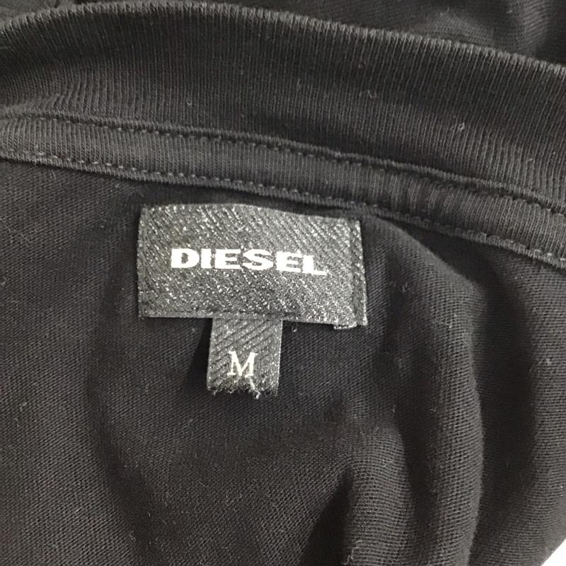 ディーゼル DIESEL Tシャツ 半袖 半袖カットソー プリントTシャツ クルーネックカットソー M プリント 黒 / ブラック /  メンズ USED 古着 中古 10117267