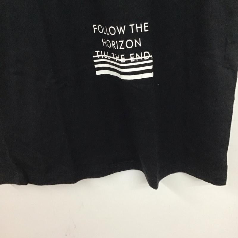 ザラメン ZARA MAN Tシャツ 半袖 半袖カットソー プリントTシャツ クルーネックカットソー S プリント 黒 / ブラック /  メンズ USED 古着 中古 10135727