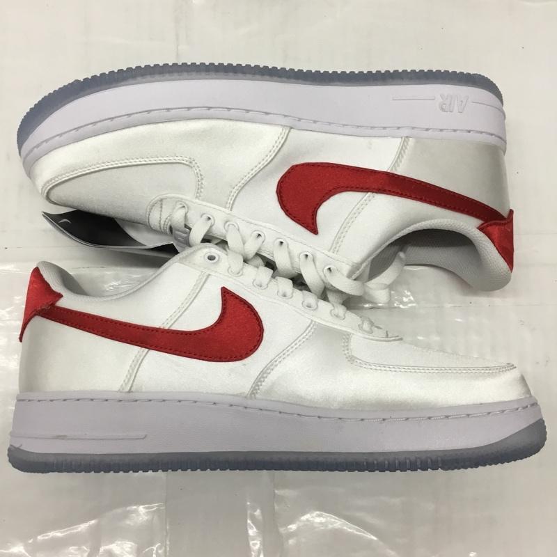 ナイキ NIKE スニーカー スニーカー DX6541-100 W AIR FORCE 1  07 ESS SNKR 27.5cm 27.5cm ロゴ、文字 白 / ホワイト / X 赤 / レッド /  メンズ USED 古着 中古 10109379