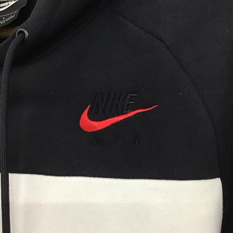 ナイキ NIKE パーカー 長袖 cj4825-010 AirFleecePulloverHoodie 長袖スウェット S ロゴ、文字 白 / ホワイト / X 黒 / ブラック /  メンズ USED 古着 中古 10132640