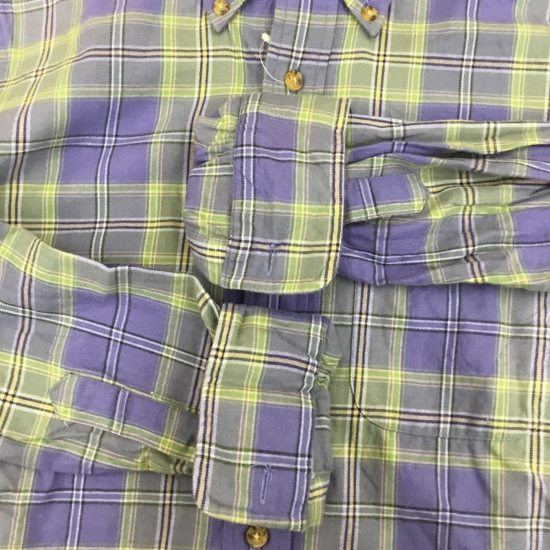 ブルックスブラザーズ BROOKS BROTHERS シャツ、ブラウス 長袖 ネルシャツ XS チェック 青 / ブルー / X 緑 / グリーン / X 黄 / イエロー / X 黒 / ブラック /  メンズ USED 古着 中古 10130237