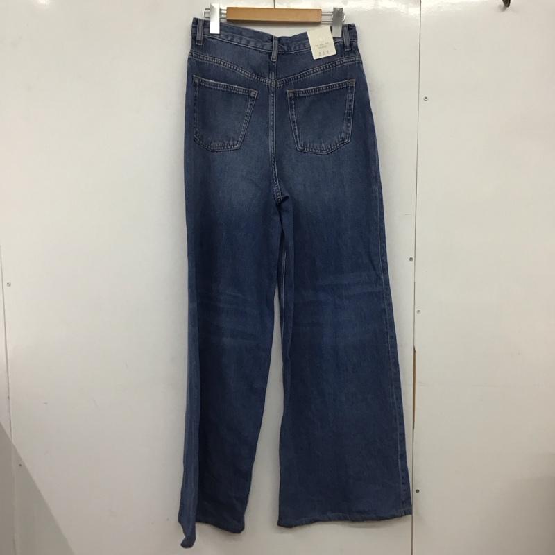 ザラ ZARA パンツ デニム、ジーンズ 6840 090 400 ワイドパンツ ハイライズ ハイウエスト タグ付き 無地 青 / ブルー /  レディース USED 古着 中古 10149488