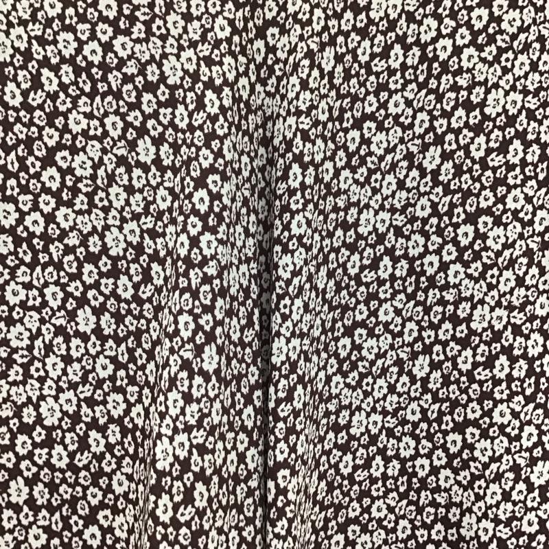 ローリーズファーム LOWRYS FARM スカート ロングスカート ロングスカート タイトスカート ストレッチ FREE プリント 茶 / ブラウン /  レディース USED 古着 中古 10142686