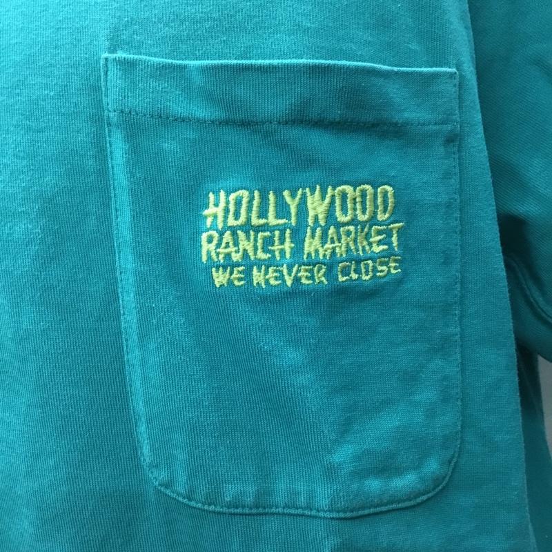 ハリウッドランチマーケット HRMARKET Tシャツ 半袖 700086-340 OLD TIME LOGO L ロゴ、文字 緑 / グリーン /  メンズ USED 古着 中古 10116116