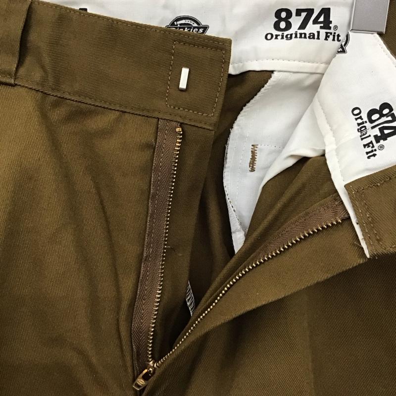 ディッキーズ Dickies パンツ チノパン 32インチ 無地 茶 / ブラウン /  メンズ USED 古着 中古 10123346