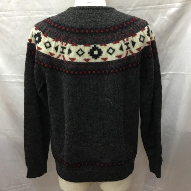 ニューヨーカー NEWYORKER ニット、セーター 長袖 長袖ニットカットソー ニット セーター クルーネックニット L 総柄 マルチカラー / マルチカラー /  メンズ USED 古着 中古 10113304