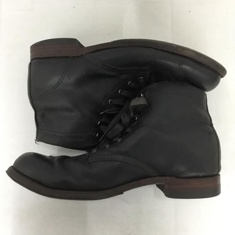 ウルウ゛ァリン WOLVERINE ブーツ ショートブーツ 1000MILE BOOTS レースアップ 無地 黒 / ブラック /  メンズ USED 古着 中古 10142085
