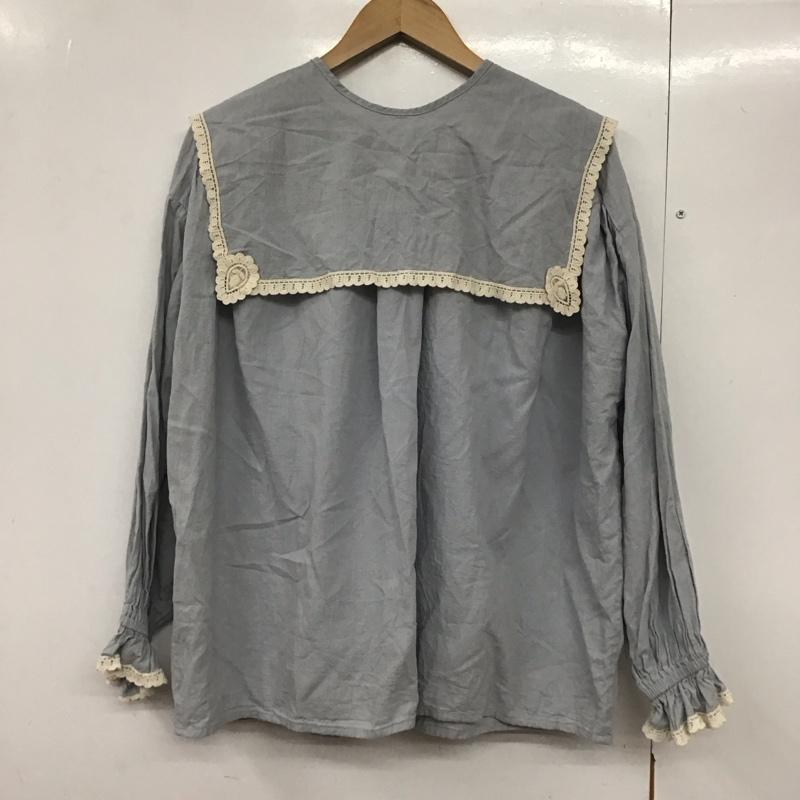 サマンサモスモス Samansa Mos2 シャツ、ブラウス 長袖 FREE 無地 水色 / ライトブルー /  レディース USED 古着 中古 10144000
