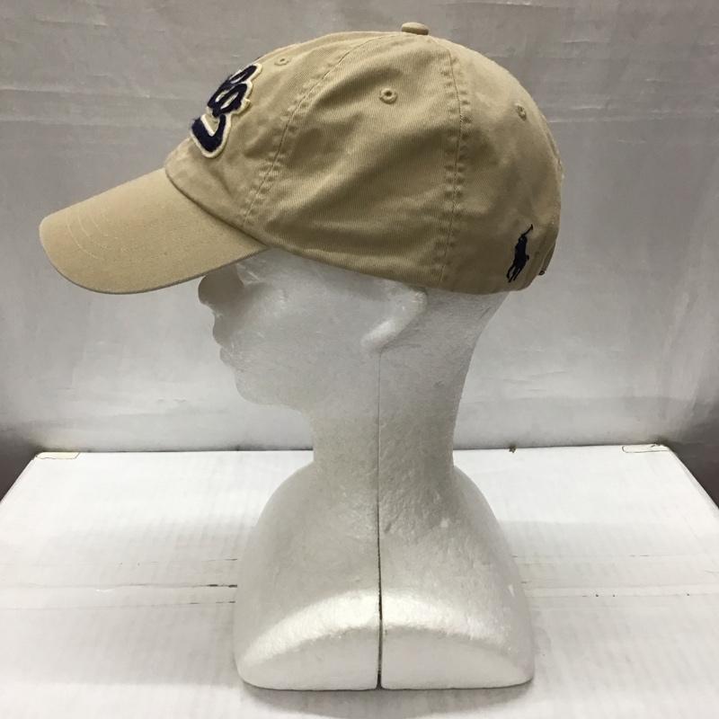 ポロラルフローレン POLO RALPH LAUREN 帽子 キャップ コットン ロゴ、文字 ベージュ / ベージュ /  メンズ USED 古着 中古 10120221