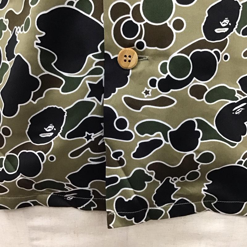 アベイシングエイプ A BATHING APE シャツ、ブラウス 半袖 半袖シャツ カラーシャツ 半袖カットソー 総柄シャツ XS プリント マルチカラー / マルチカラー /  メンズ USED 古着 中古 10119917