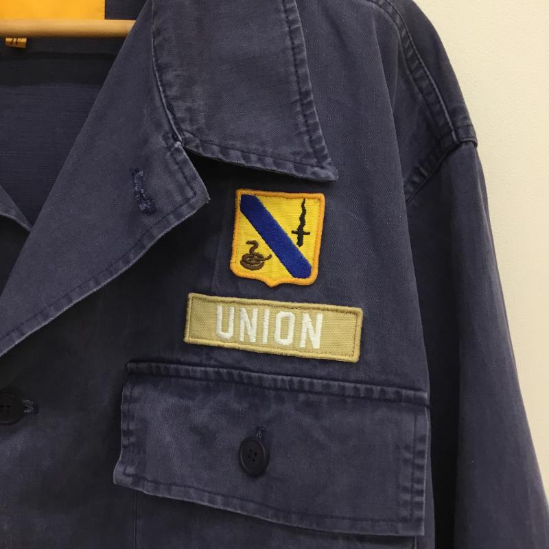 ユニオン UNION ジャケット、上着 ジャケット、ブレザー UNION ミリタリージャケット XL ロゴ、文字 紺 / ネイビー /  メンズ USED 古着 中古 10129895