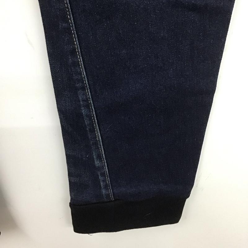 グラム glamb パンツ デニム、ジーンズ デニムパンツ スリムパンツ ジーンズ ダメージ加工 裾リブ カジュアルパンツ 3 無地 インディゴ / インディゴ /  メンズ USED 古着 中古 10107704