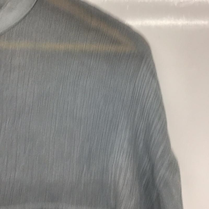 ダブルクローゼット w closet ワンピース ロングスカート 長袖シャツワンピース 前空きロングワンピース ノーカラー FREE 無地 灰 / グレー /  レディース USED 古着 中古 10128919