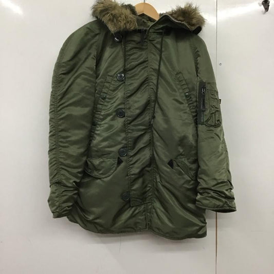 アルファインダストリー Alpha Industries ジャケット、上着 ジャケット、ブレザー ジップアップジャケット ナイロンジャケット アウター usa製 S 無地 カーキ / カーキ /  メンズ USED 古着 中古 10141527