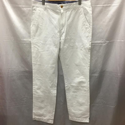 ブルックスブラザーズ BROOKS BROTHERS パンツ チノパン チノパン カジュアルパンツ ワイドパンツ ストレートパンツ 34 無地 白 / ホワイト /  メンズ USED 古着 中古 10114130