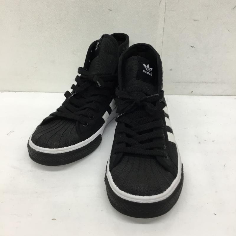 アディダス adidas スニーカー スニーカー 26.5cm ロゴ、文字 黒 / ブラック / X 白 / ホワイト /  メンズ USED 古着 中古 10141426