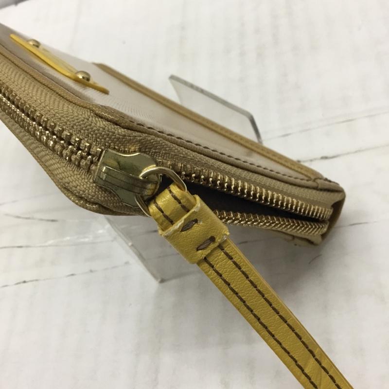 バーバリーブルーレーベル BURBERRY BLUE LABEL ファッション小物 ファッション小物 ラウンドファスナー 小物入れ カード入れ ロゴ、文字 マスタード / マスタード /  レディース USED 古着 中古 10117648