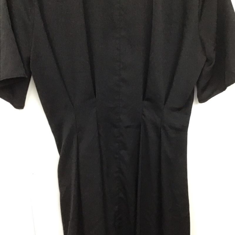 エモダ EMODA ワンピース ロングスカート 半袖ロングワンピース フロントボタン FREE 無地 黒 / ブラック /  レディース USED 古着 中古 10149065