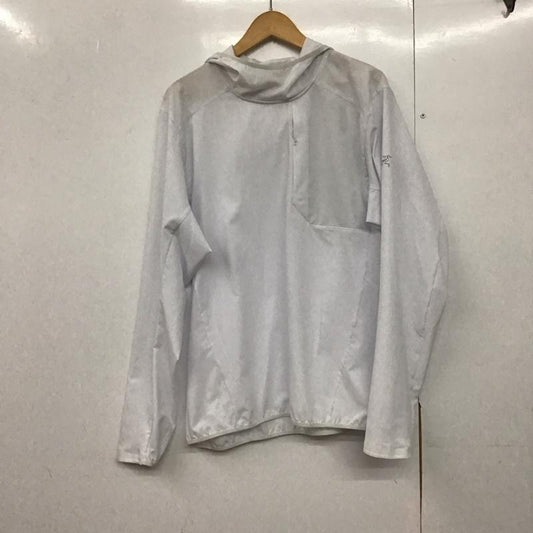 アークテリクス ARC TERYX パーカー 長袖 長袖プルオーバーパーカー 薄手 スポーツウェア M 無地 白 / ホワイト /  メンズ USED 古着 中古 10143526