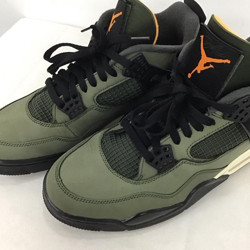 ナイキ NIKE スニーカー スニーカー IB1519-200 UNDEFEATED AIR JORDAN 4 RETRO OG SP 28cm 箱有 28.0cm ロゴ、文字 黒 / ブラック / X カーキ / カーキ /  メンズ USED 古着 中古 10141045