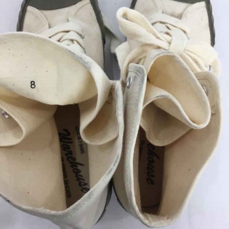 ウエアハウス WAREHOUSE スニーカー スニーカー ハイカット 無地 アイボリー / アイボリー /  メンズ USED 古着 中古 10138867